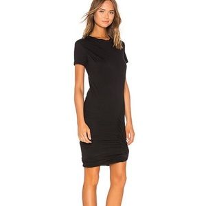 Theory Twisted Drape Crewneck Tee Dress